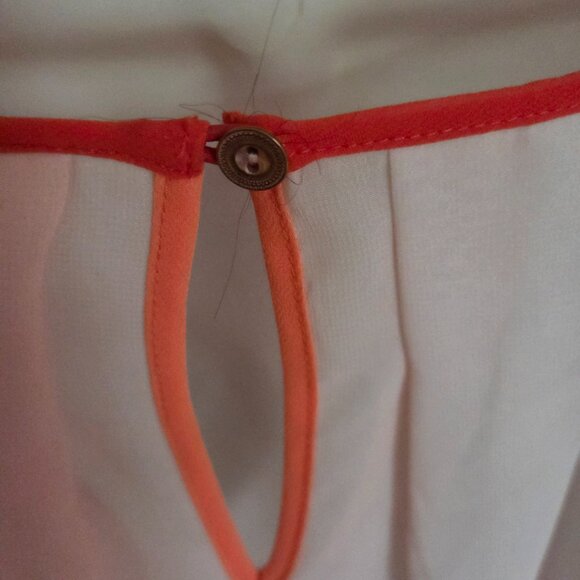 Ted Baker orange ombre blouse with shear back Size 5 - Picture 4 of 7